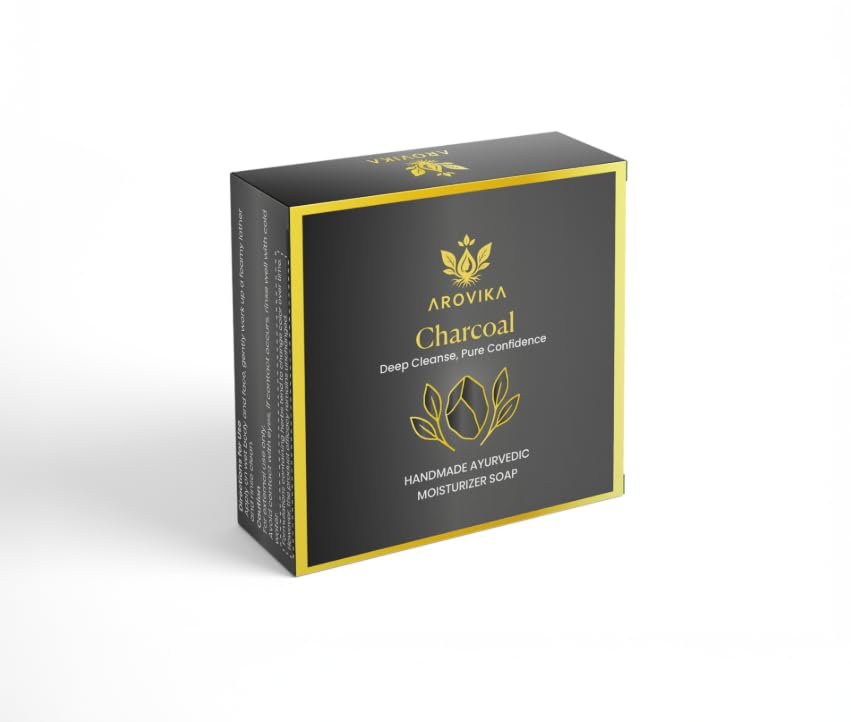 AROVIKA Charcoal Handmade Ayurvedic Soap